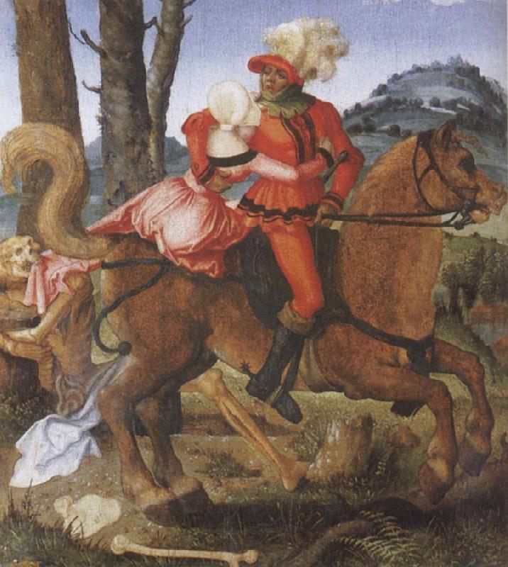 Hans Baldung Grien The Knight the Young Girl and Death China oil painting art